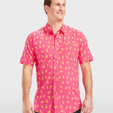 Men's Pink Banana Hawaiian Shirt