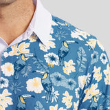 Men's Blue Botanics Polo Shirt