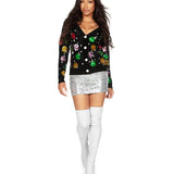 Women's Sequin Ornaments Cardigan Sweater
