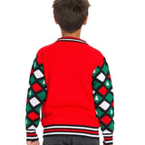 Boy's Naughty or Nice Reversible Sequin Ugly Christmas Sweater