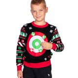 Boy's Dart Board Game Ugly Christmas Sweater