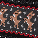 Men's Dark Fair Isle Rudolph Ugly Christmas Sweater