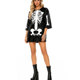 Sequined Skeleton Costume Dress
