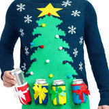 Men's Christmas Tree with Beer Holsters Ugly Christmas Sweater
