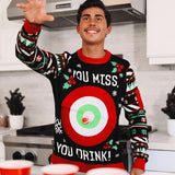 Men's Drinking Game Ugly Christmas Sweater