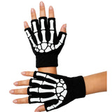 Fingerless Skeleton Gloves