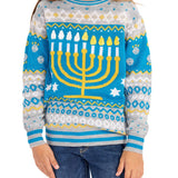 Girl's Reversible Sequin Hanukkah Sweater