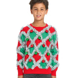 Boy's Tacky Tinsel Ugly Christmas Sweater
