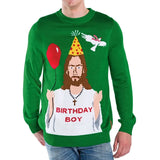 Men's Happy Birthday Jesus Ugly Christmas Sweater