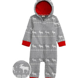 Toddler Boy's Grey Moose Jumpsuit