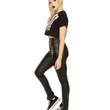 Women's Skeleton Crop Top