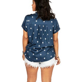 Women's Classic Flag Button Down Shirt
