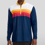 Men's Slice of Sunset Golf Quarter Zip Pullover