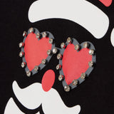 Women's Shimmering Santa Rhinestone Embellished Sweatshirt