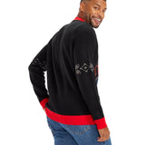 Men's Ho Ho Hello Neon LED Light Up Ugly Christmas Sweater