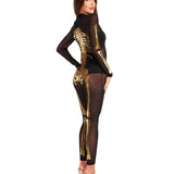 Gold Skeleton Couples Costumes