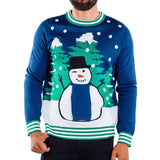 Men's Peekaboo Snowman Ugly Christmas Sweater