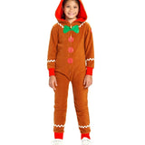Matching Gingerbread Family Jumpsuits
