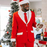 Men's Furry Santa Blazer with Tie