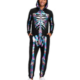 Men's Iridescent Skeleton Costume