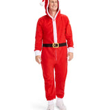 Men's Santa Jumpsuit With Fur