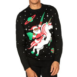 Men's Santa Unicorn Ugly Christmas Sweater