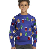 Boy's Christmas Lights Ugly Christmas Sweater