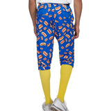 Men's Hot Dog Golf Knickers with Yellow Golf Socks