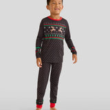 Matching Fair Isle Rudolph Crew Neck Family Pajamas
