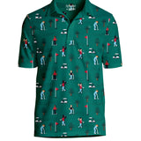 Men's Pixel Par Golf Polo