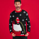 Men's Leaky Roof Light Up Ugly Christmas Sweater