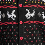 Men's Naughty Reindeer Ugly Christmas Cardigan Sweater