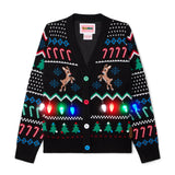 Women's Fair Isle Rudolph Light Up Christmas Cardigan Sweater