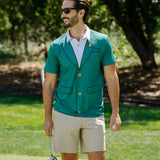 Men's Green Blazer Golf Polo