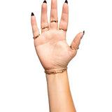 Gold Skeleton Finger Bracelet