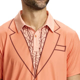 Men's Dumb Orange Tuxedo Golf Polo