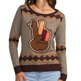Women's Peace Turkey Sweater
