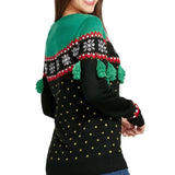 Women's Christmas Tree Tassel Ugly Christmas Sweater