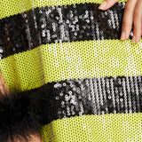 Sequined Bee Costume Dress