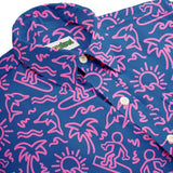 Men's Sketchy Surfer Hawaiian Shirt