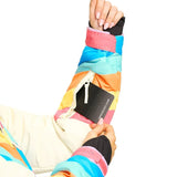 Women's Retro Rainbow Snow Suit