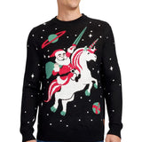 Men's Santa Unicorn Ugly Christmas Sweater