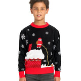 Boy's Leaky Roof Ugly Christmas Sweater