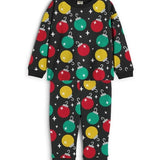 Toddler Girl's Ornaments Crew Neck Pajama Set