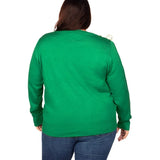 Women's Pom Party Plus Size Ugly Christmas Cardigan Sweater