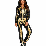 Women's Gold Skeleton Costume