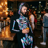 Men's Iridescent Skeleton Costume