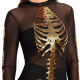 Gold Skeleton Couples Costumes