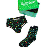 Women's Christmas Lights Underwear & Socks Gift Set