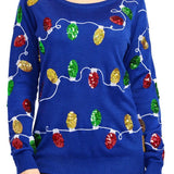 Women's Christmas Lights Ugly Christmas Sweater